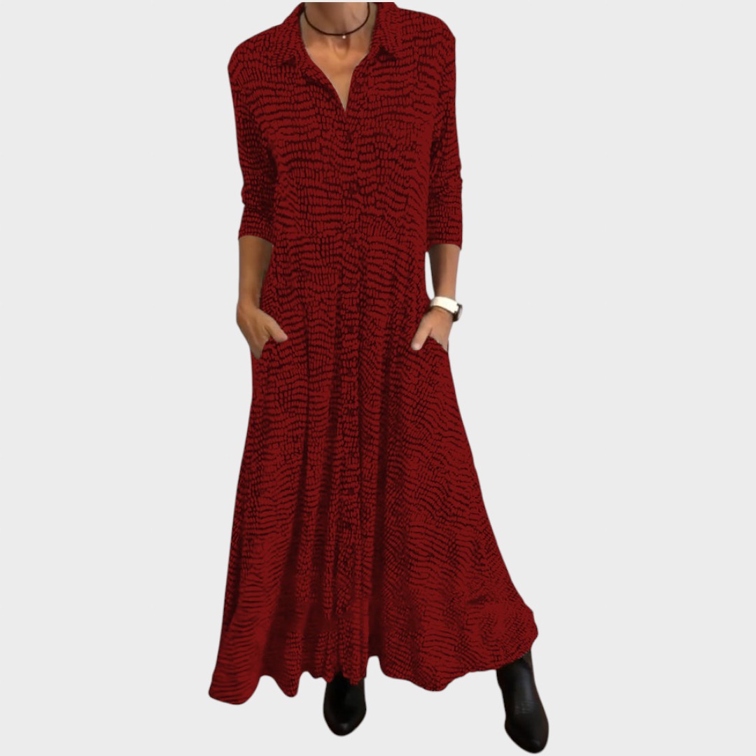 Lívia | Midi šaty s potiskem