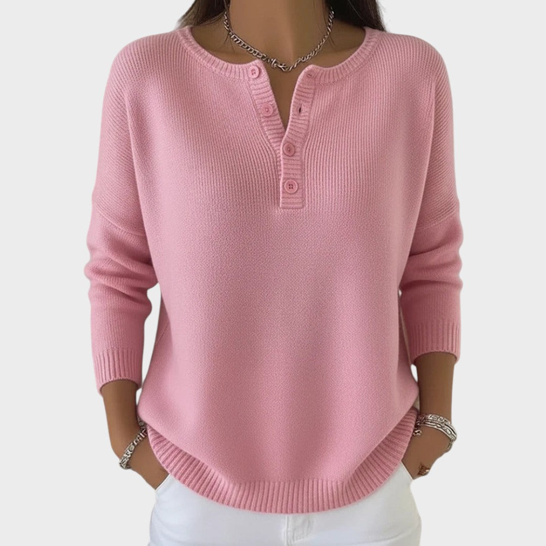 Clarisse | Pletený svetr s knoflíky