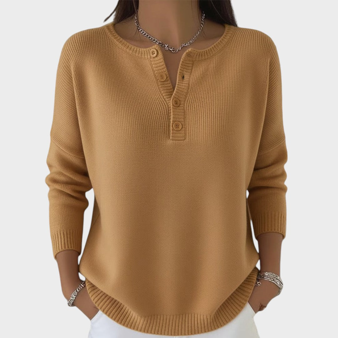 Clarisse | Pletený svetr s knoflíky