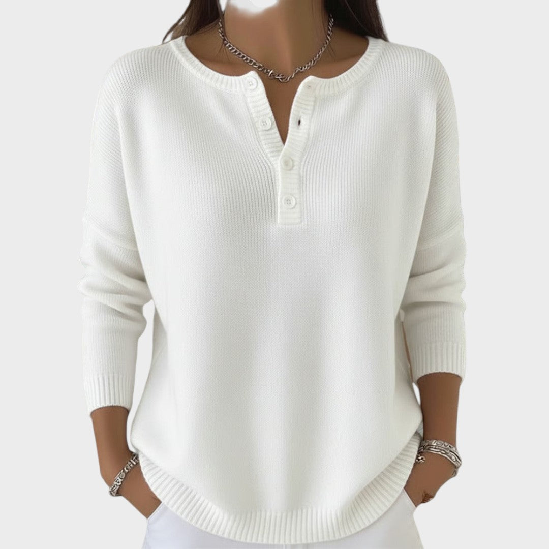 Clarisse | Pletený svetr s knoflíky