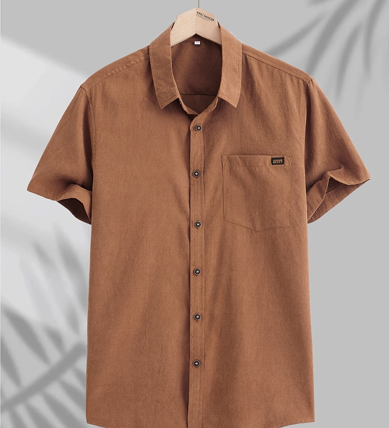 Pohodlná krátká bavlněná košile