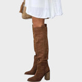 Diane | Vysoké semišové boty