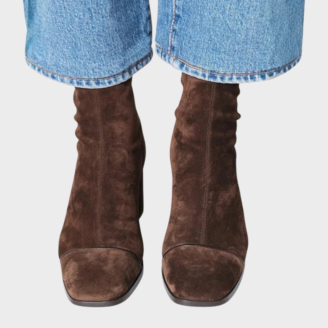 Veronique | Boty s vysokým podpatkem z nubuku