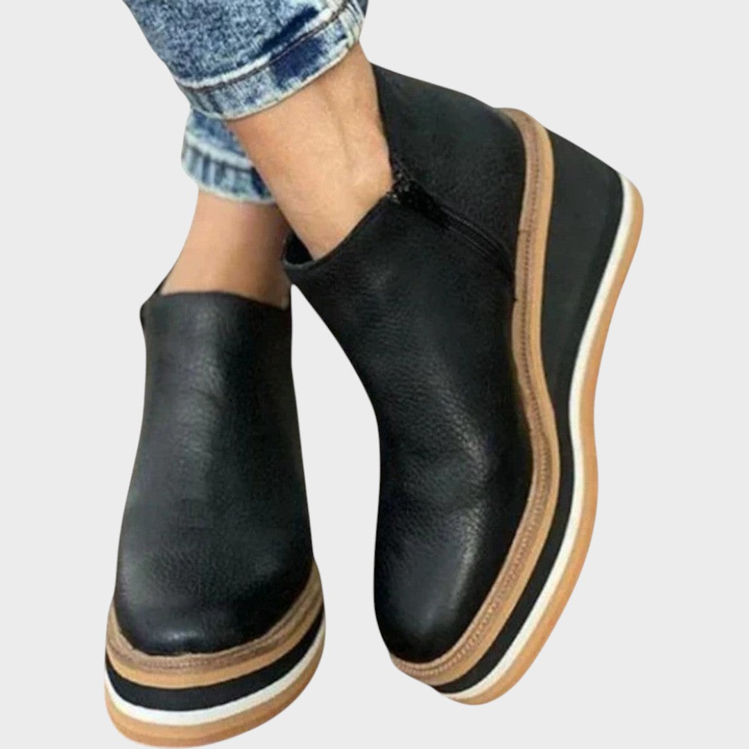 Vina | Kožené boty s platformou