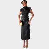 Brazella | Elegantní Šaty z Ante s Rozparkem