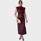 Brazella | Elegantní Šaty z Ante s Rozparkem