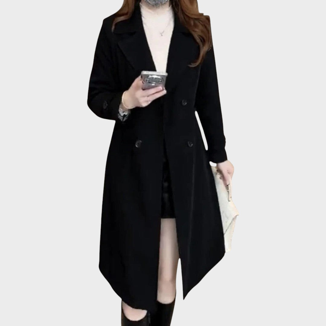 Luísa | Dlouhý kabát s knoflíky