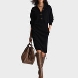 Duda | Pletené šaty s knoflíky