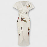 Saténové zavinovací šaty