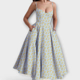 Mélie – Lehké letní šaty s detailem korzetu