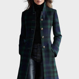 Valli | Nadčasový elegantní kostkovaný kabát