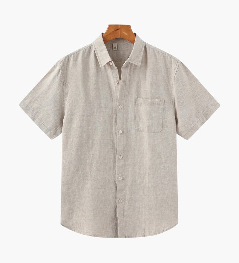 Kapské Město - Lněná Košile (Krátký Rukáv)