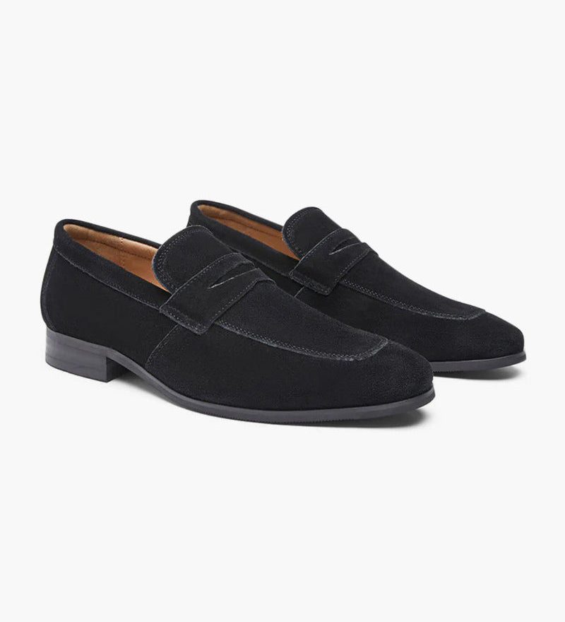 Staré peníze semišové penny loafers