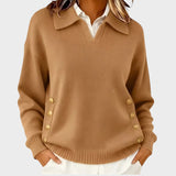 Dorinda | Pletený svetr s výstřihem do V