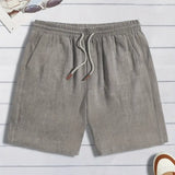 Pohodlné lněné šortky