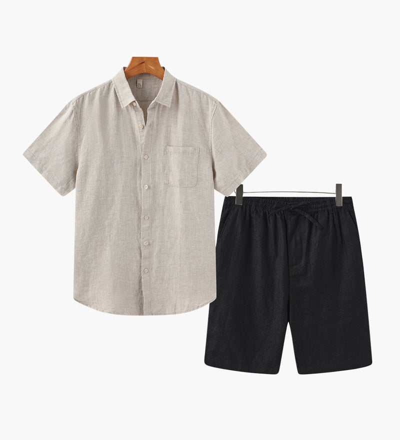 Staré peníze kombinace lnu (kraťasy)