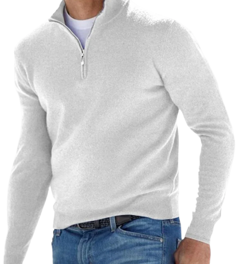 Elegantní svetr se zipem