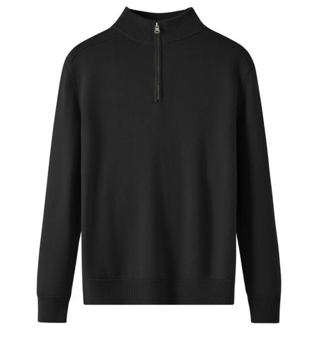 Svetr s zipem z merino vlny Capri