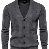 Luxusní vlněný kabát pro muže s knoflíky