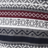 Frederico Bavlněný svetr s zipem a vzorem