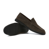 Prémiové semišové mokasíny - Černé podrážky