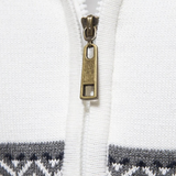 Frederico Bavlněný svetr s zipem a vzorem