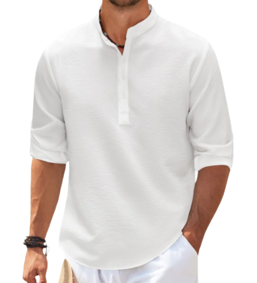 Pánská polokošile s dlouhým rukávem