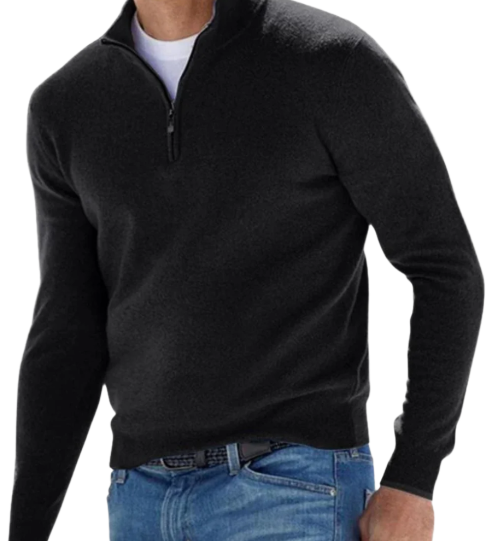 Elegantní svetr se zipem