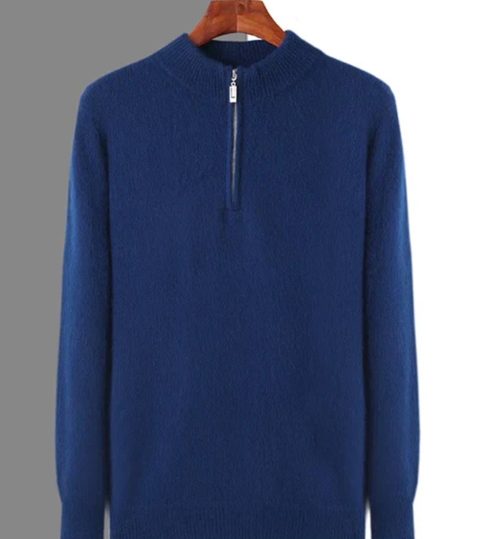 Svetr z kašmíru Genève s zipem