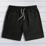 Pohodlné lněné šortky