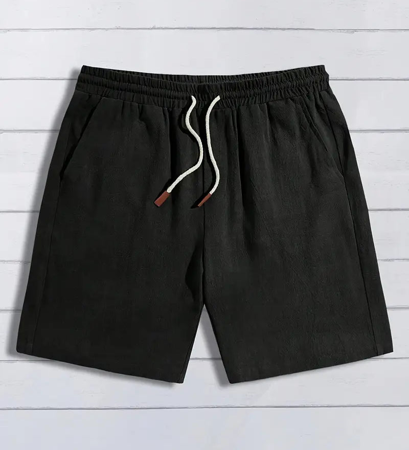 Pohodlné lněné šortky