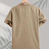 Pohodlná krátká bavlněná košile