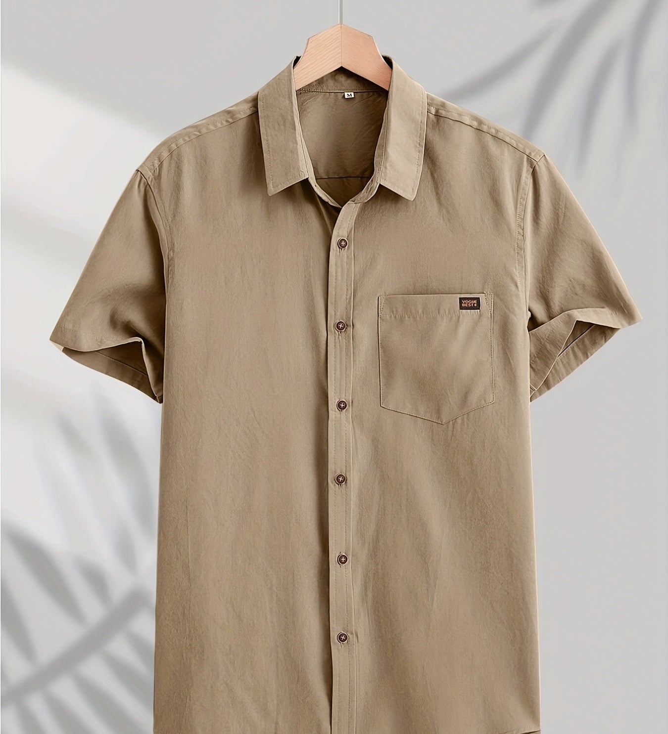 Pohodlná krátká bavlněná košile