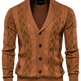 Luxusní vlněný kabát pro muže s knoflíky