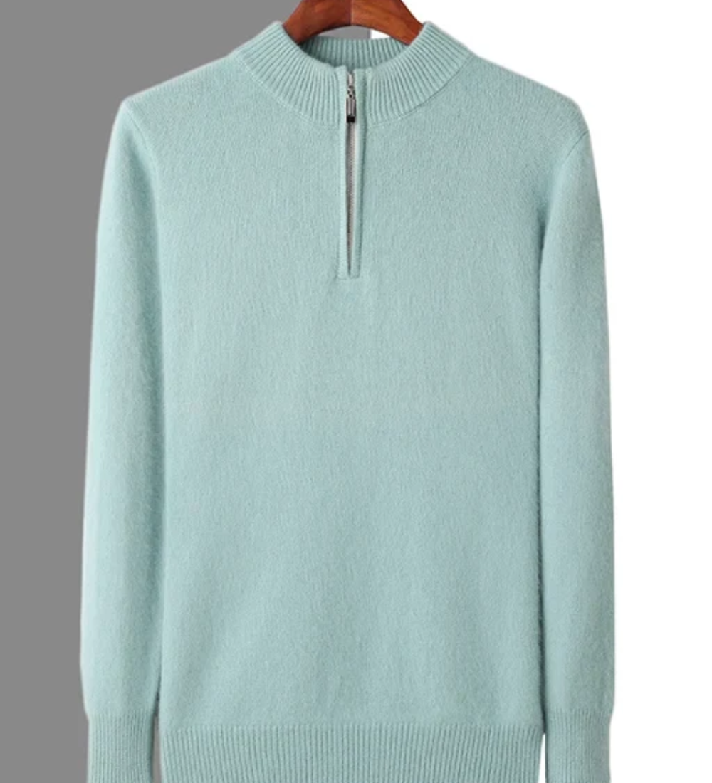 Svetr z kašmíru Genève s zipem