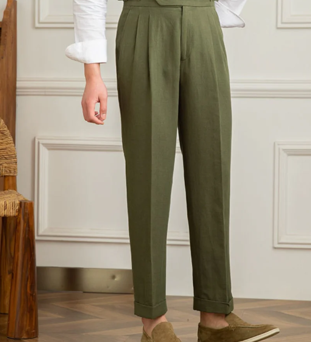 Lněné kalhoty Bali