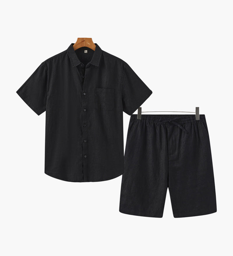 Staré peníze kombinace lnu (kraťasy)