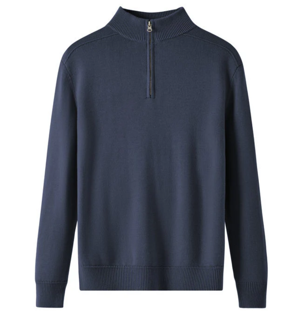 Svetr s zipem z merino vlny Capri