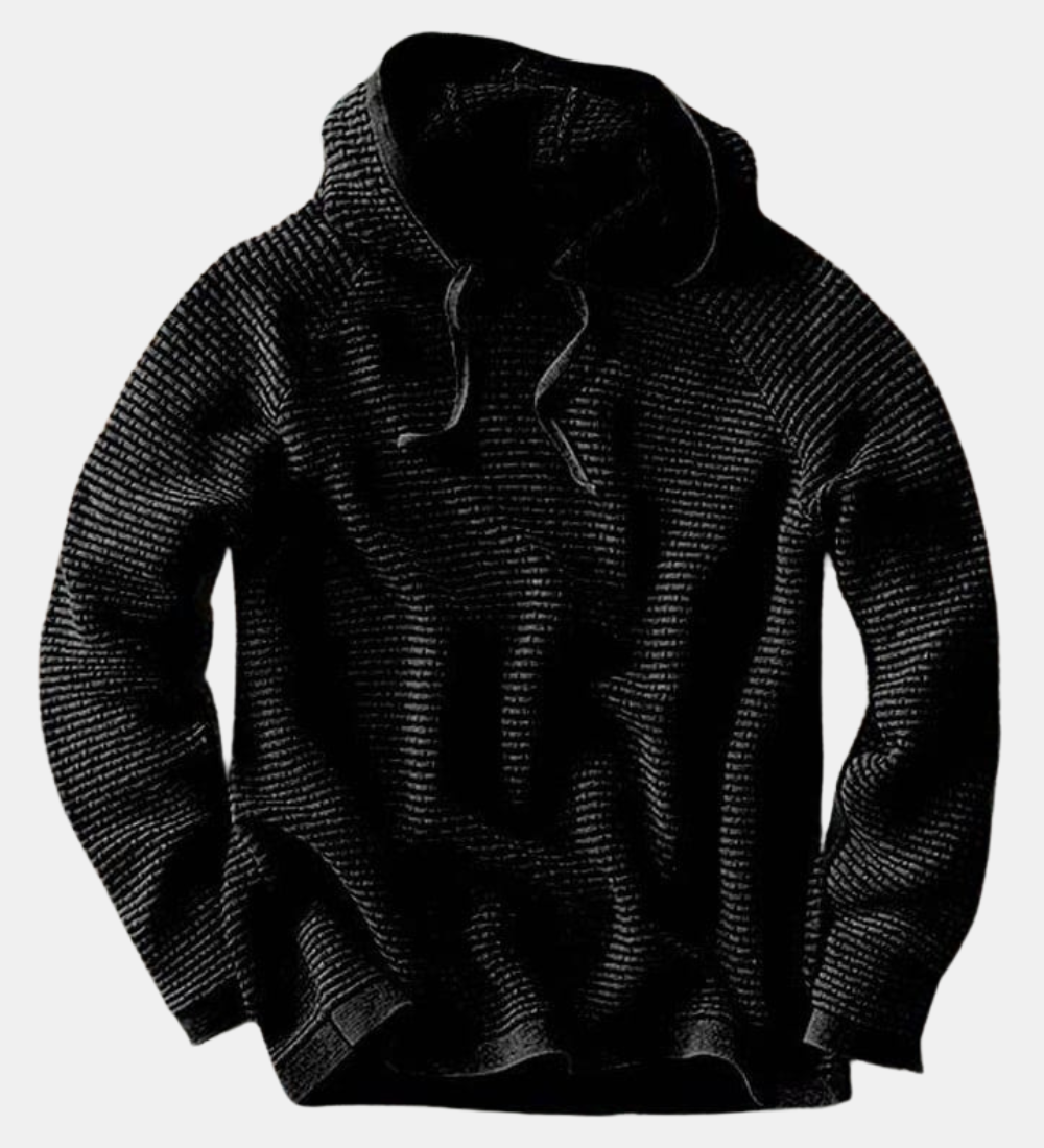 Mikina s kapucí z pleteniny