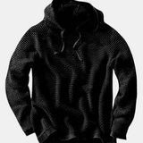 Mikina s kapucí z pleteniny