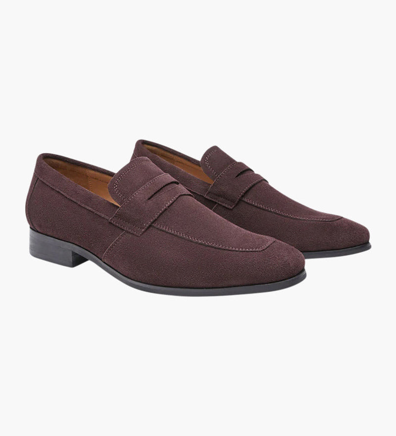 Staré peníze semišové penny loafers
