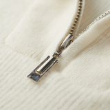 Camisola Portofino z kašmíru s polo zipem