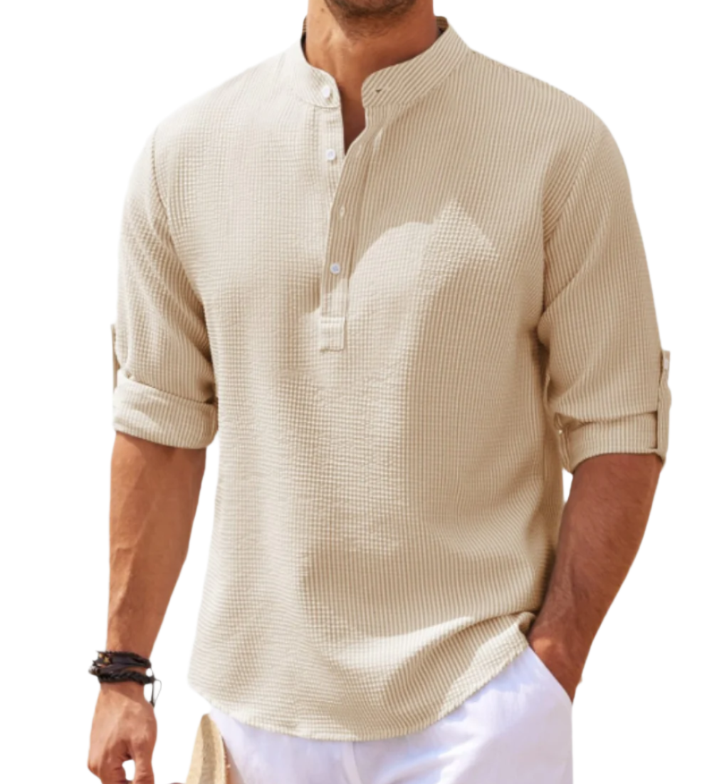 Pánská polokošile s dlouhým rukávem