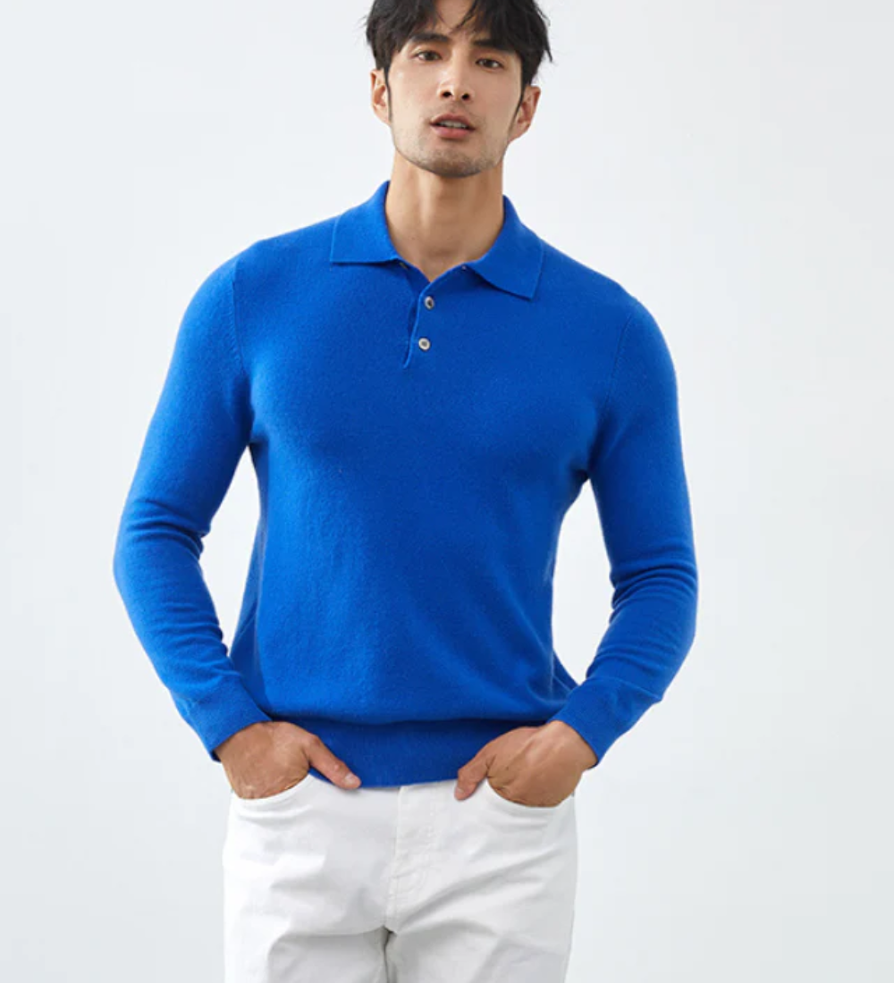 Polo svetr z kašmíru Ponza