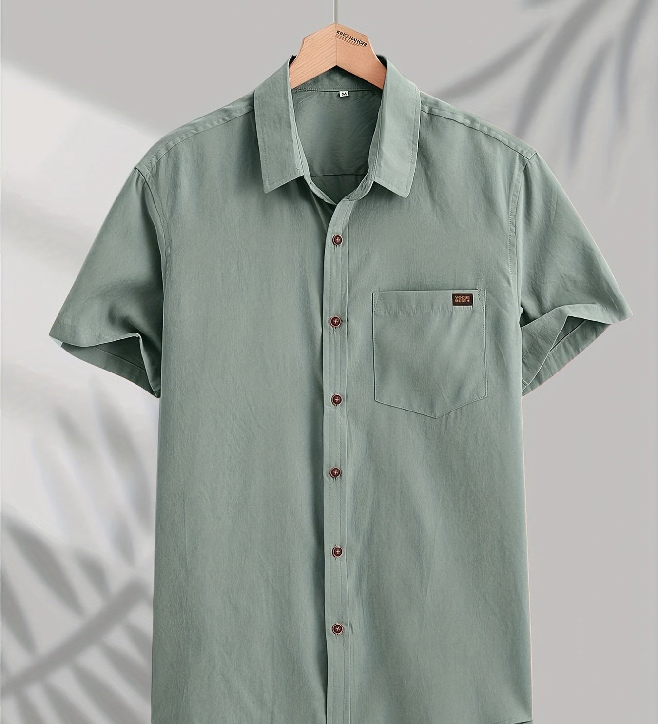 Pohodlná krátká bavlněná košile