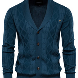 Luxusní vlněný kabát pro muže s knoflíky