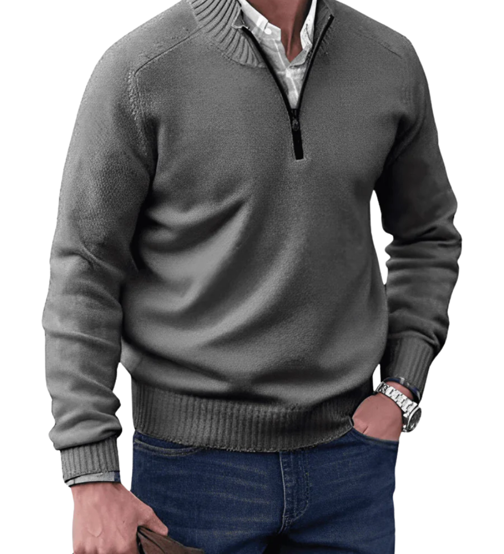 Pohodlná mikina s zipem