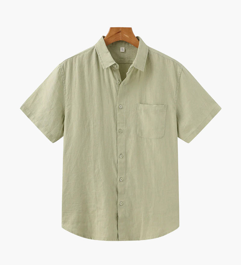 Kapské Město - Lněná Košile (Krátký Rukáv)