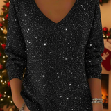 Ella™ | Slavnostní dámský svetr s výstřihem do V