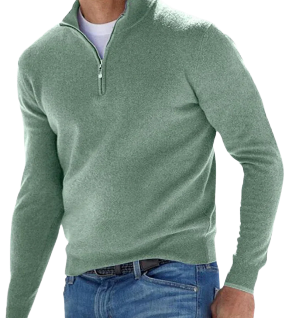 Elegantní svetr se zipem